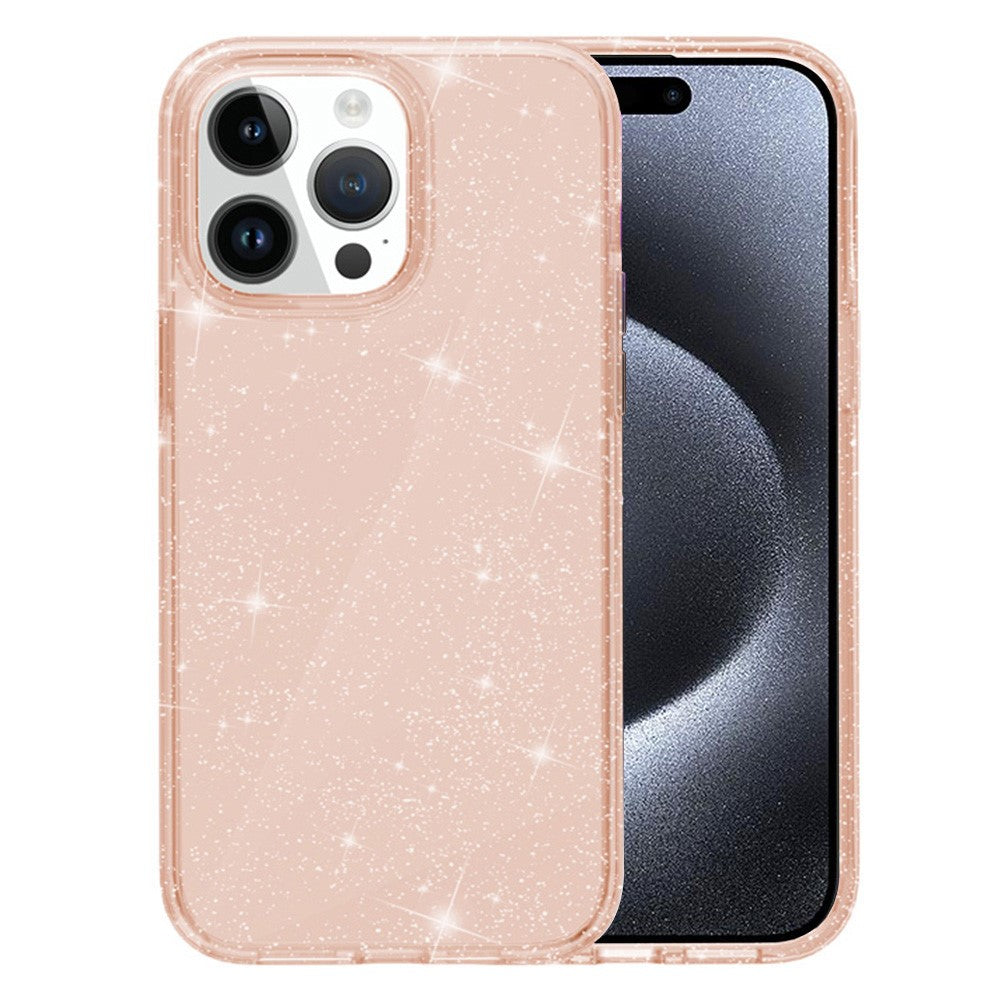 AMORUS For iPhone 15 Pro Case Soft TPU Hard PC Back Shockproof Phone Cover