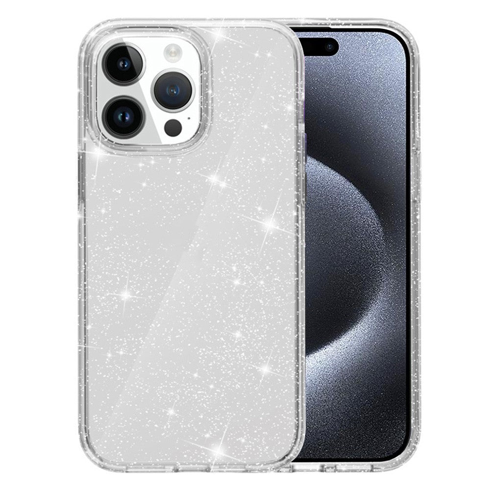 AMORUS For iPhone 15 Pro Case Soft TPU Hard PC Back Shockproof Phone Cover