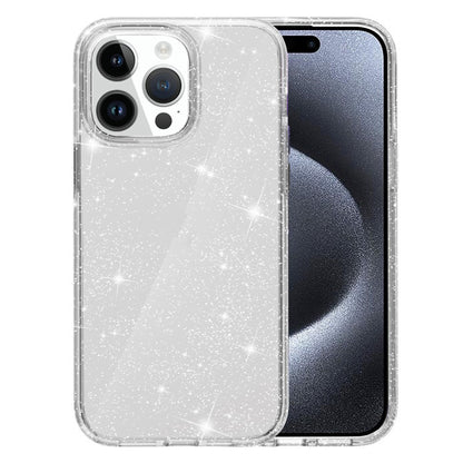 AMORUS For iPhone 15 Pro Case Soft TPU Hard PC Back Shockproof Phone Cover