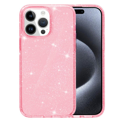 AMORUS For iPhone 15 Pro Case Soft TPU Hard PC Back Shockproof Phone Cover