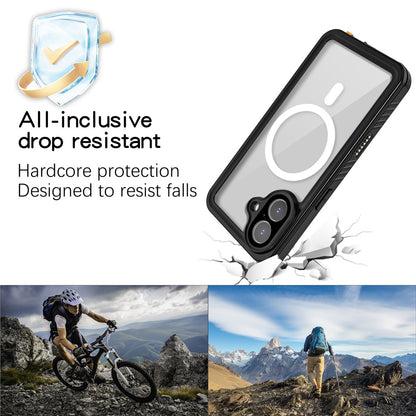 REDPEPPER FS / FM Series For iPhone 17 Clear Case Compatible with MagSafe PC TPU PET IP68 Waterproof Phone Cover