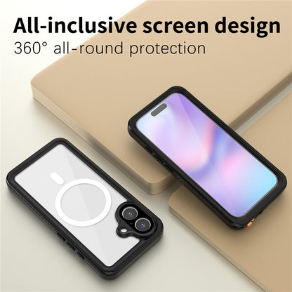 REDPEPPER FS / FM Series For iPhone 17 Clear Case Compatible with MagSafe PC TPU PET IP68 Waterproof Phone Cover