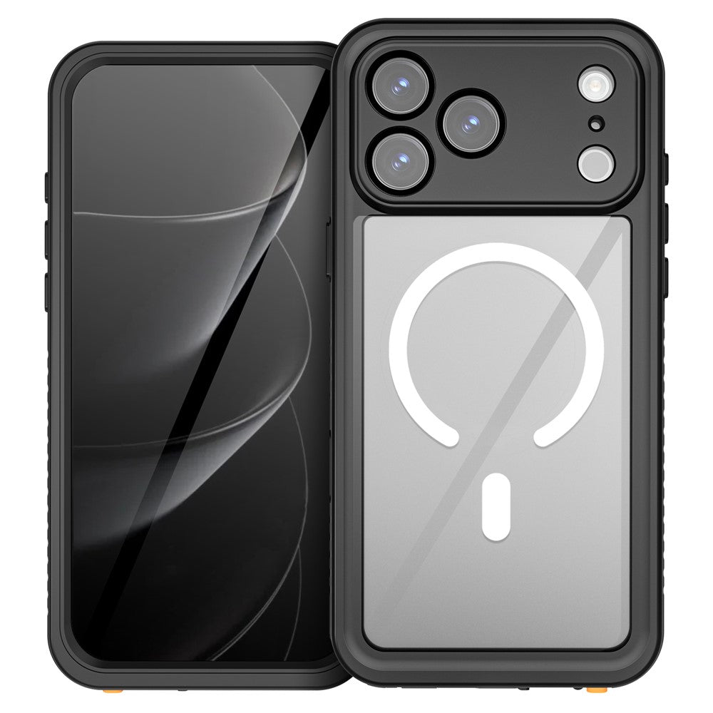 REDPEPPER FS / FM Series For iPhone 17 Pro Max Clear Case Compatible with MagSafe PC TPU PET IP68 Waterproof Phone Cover