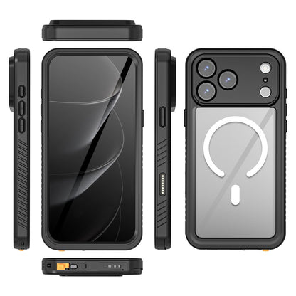 REDPEPPER FS / FM Series For iPhone 17 Pro Max Clear Case Compatible with MagSafe PC TPU PET IP68 Waterproof Phone Cover