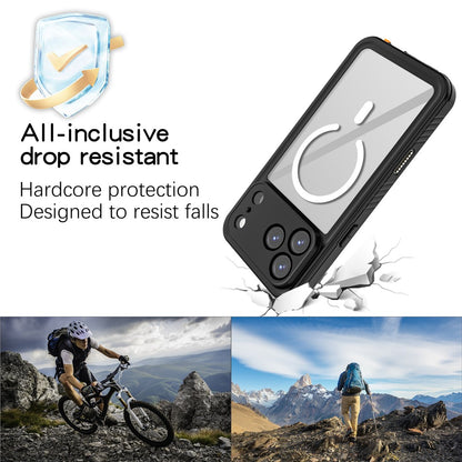 REDPEPPER FS / FM Series For iPhone 17 Pro Max Clear Case Compatible with MagSafe PC TPU PET IP68 Waterproof Phone Cover