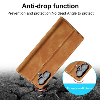 LC.IMEEKE For iPhone 17 Case Wallet Microfiber Leather Phone Cover