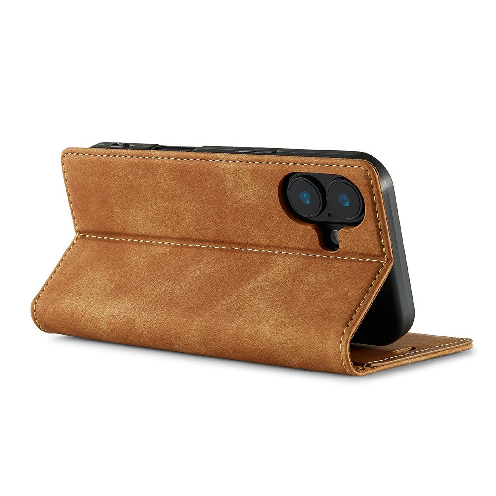 LC.IMEEKE For iPhone 17 Case Wallet Microfiber Leather Phone Cover