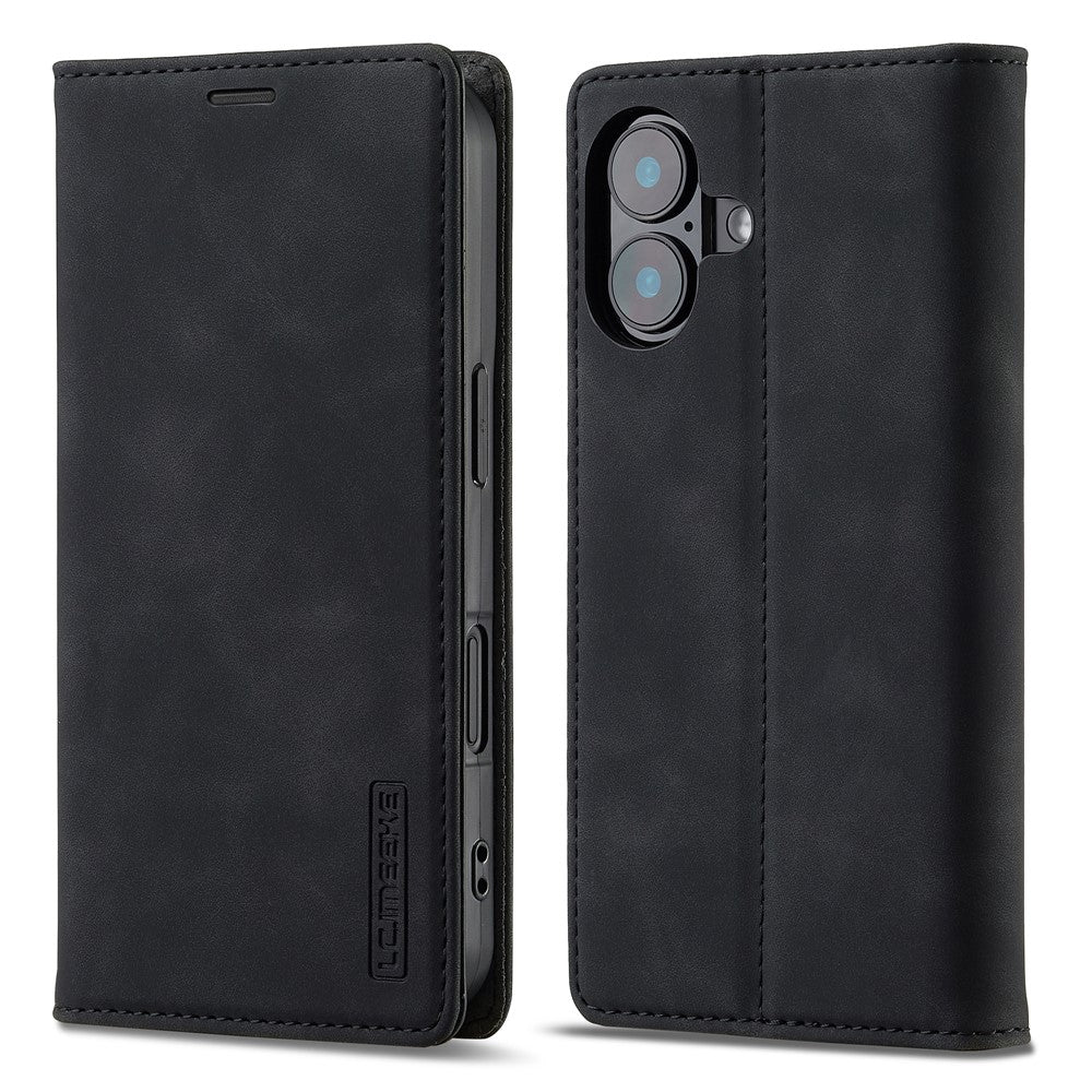 LC.IMEEKE For iPhone 17 Case Wallet Microfiber Leather Phone Cover