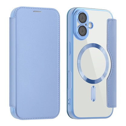 AMORUS For iPhone 17 Case Compatible with MagSafe RFID Blocking Card Holder Leather Phone Cover