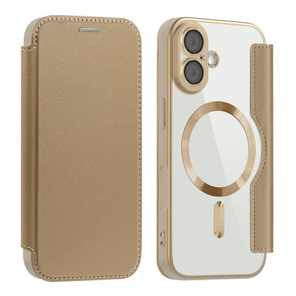 AMORUS For iPhone 17 Case Compatible with MagSafe RFID Blocking Card Holder Leather Phone Cover