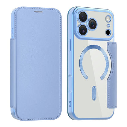AMORUS For iPhone 17 Pro Case Compatible with MagSafe RFID Blocking Card Holder Leather Phone Cover