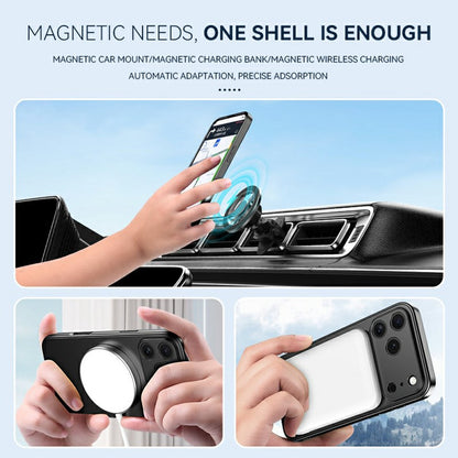 For iPhone 17 Pro Max Case Compatible with MagSafe Hidden Kickstand Skin-Feel Matte PC TPU Phone Back Cover