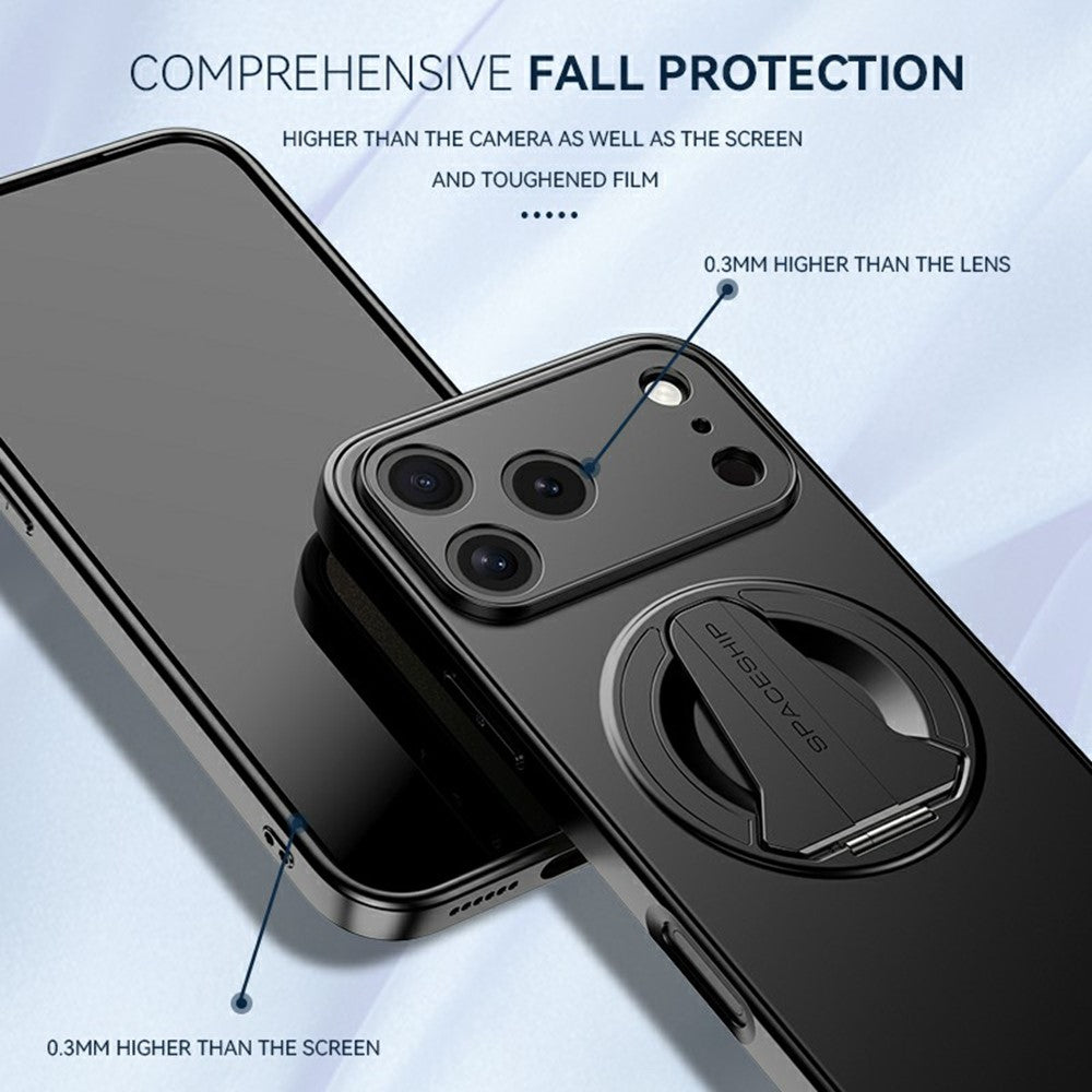 For iPhone 17 Pro Max Case Compatible with MagSafe Hidden Kickstand Skin-Feel Matte PC TPU Phone Back Cover