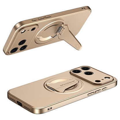 For iPhone 17 Pro Max Case Compatible with MagSafe Hidden Kickstand Skin-Feel Matte PC TPU Phone Back Cover