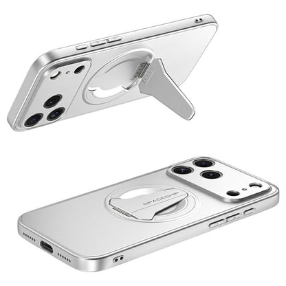 For iPhone 17 Pro Max Case Compatible with MagSafe Hidden Kickstand Skin-Feel Matte PC TPU Phone Back Cover