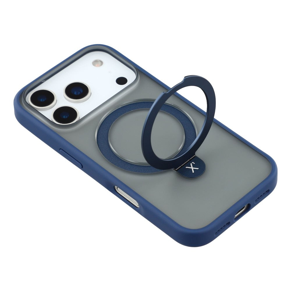 X-LEVEL For iPhone 17 Pro Case Metal Kickstand TPU PC Phone Back Cover