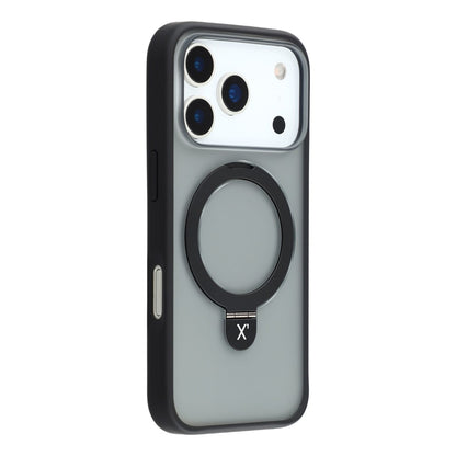 X-LEVEL For iPhone 17 Pro Case Metal Kickstand TPU PC Phone Back Cover