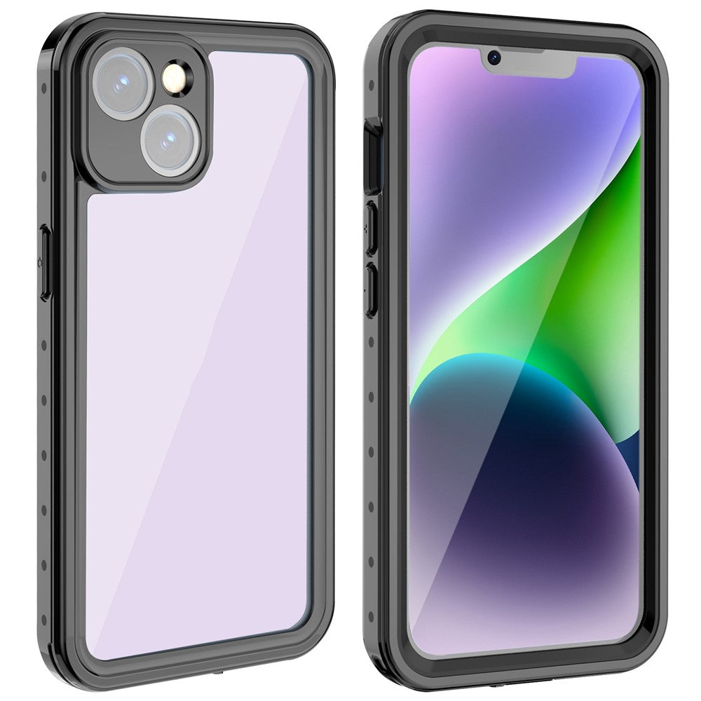REDPEPPER PRO Series for iPhone 14 Plus IP68 Waterproof Anti-drop Transparent Phone Case Full Protection Smartphone Cover
