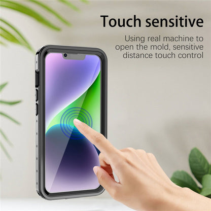 REDPEPPER PRO Series for iPhone 14 Plus IP68 Waterproof Anti-drop Transparent Phone Case Full Protection Smartphone Cover