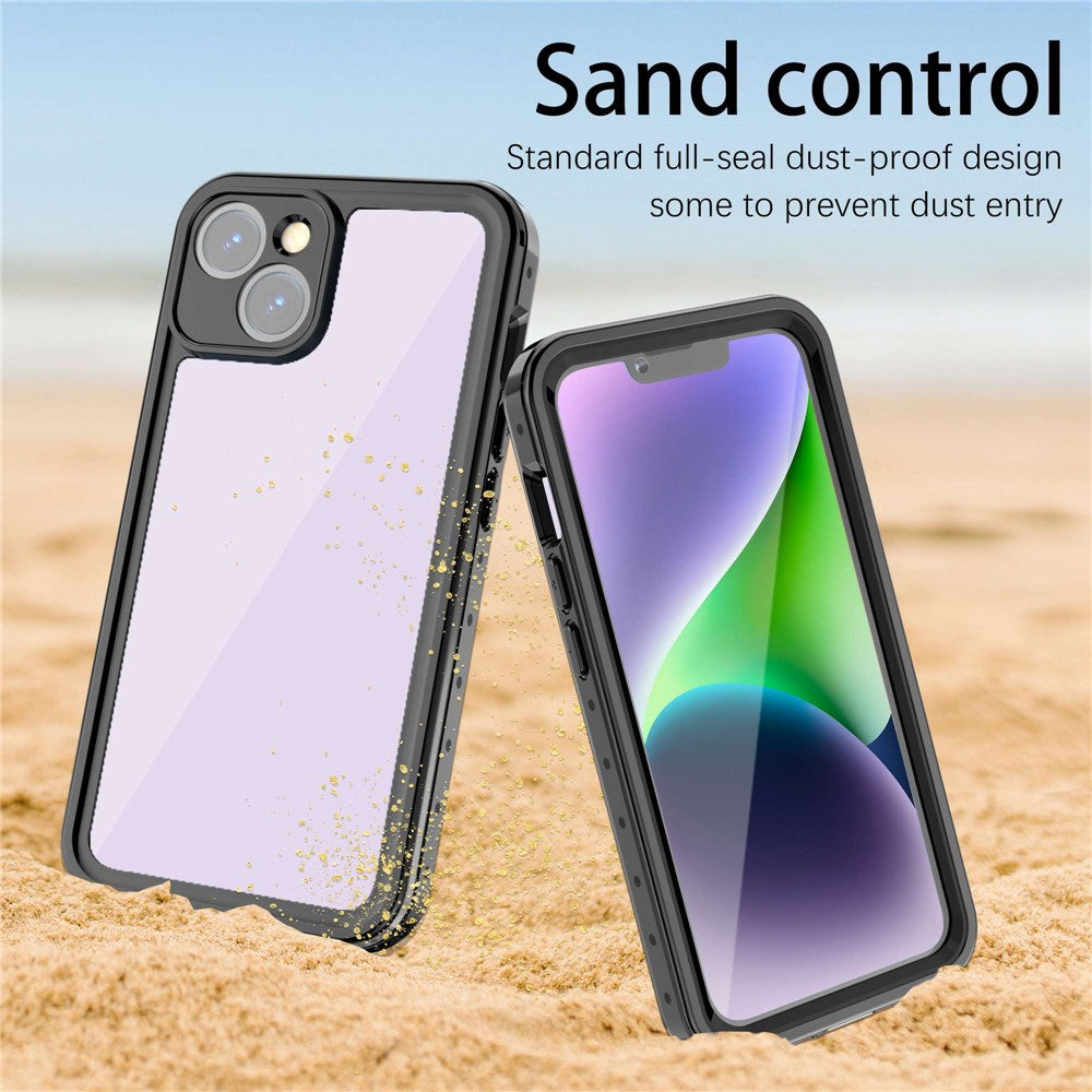 REDPEPPER PRO Series for iPhone 14 Plus IP68 Waterproof Anti-drop Transparent Phone Case Full Protection Smartphone Cover