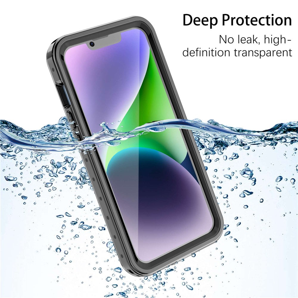 REDPEPPER PRO Series for iPhone 14 Plus IP68 Waterproof Anti-drop Transparent Phone Case Full Protection Smartphone Cover