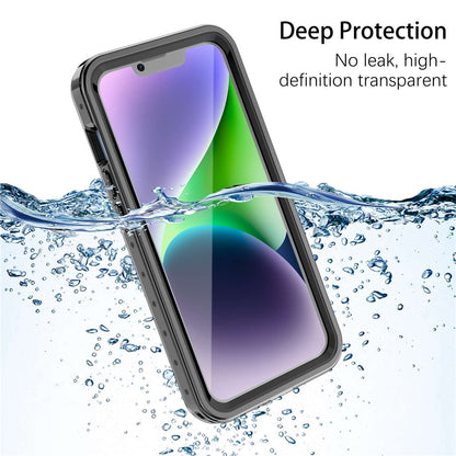 REDPEPPER PRO Series for iPhone 14 Plus IP68 Waterproof Anti-drop Transparent Phone Case Full Protection Smartphone Cover