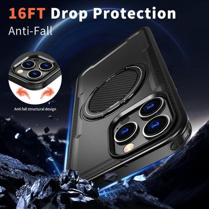 For iPhone 15 Pro Case Compatible with MagSafe TPU + PC Kickstand Phone Cover