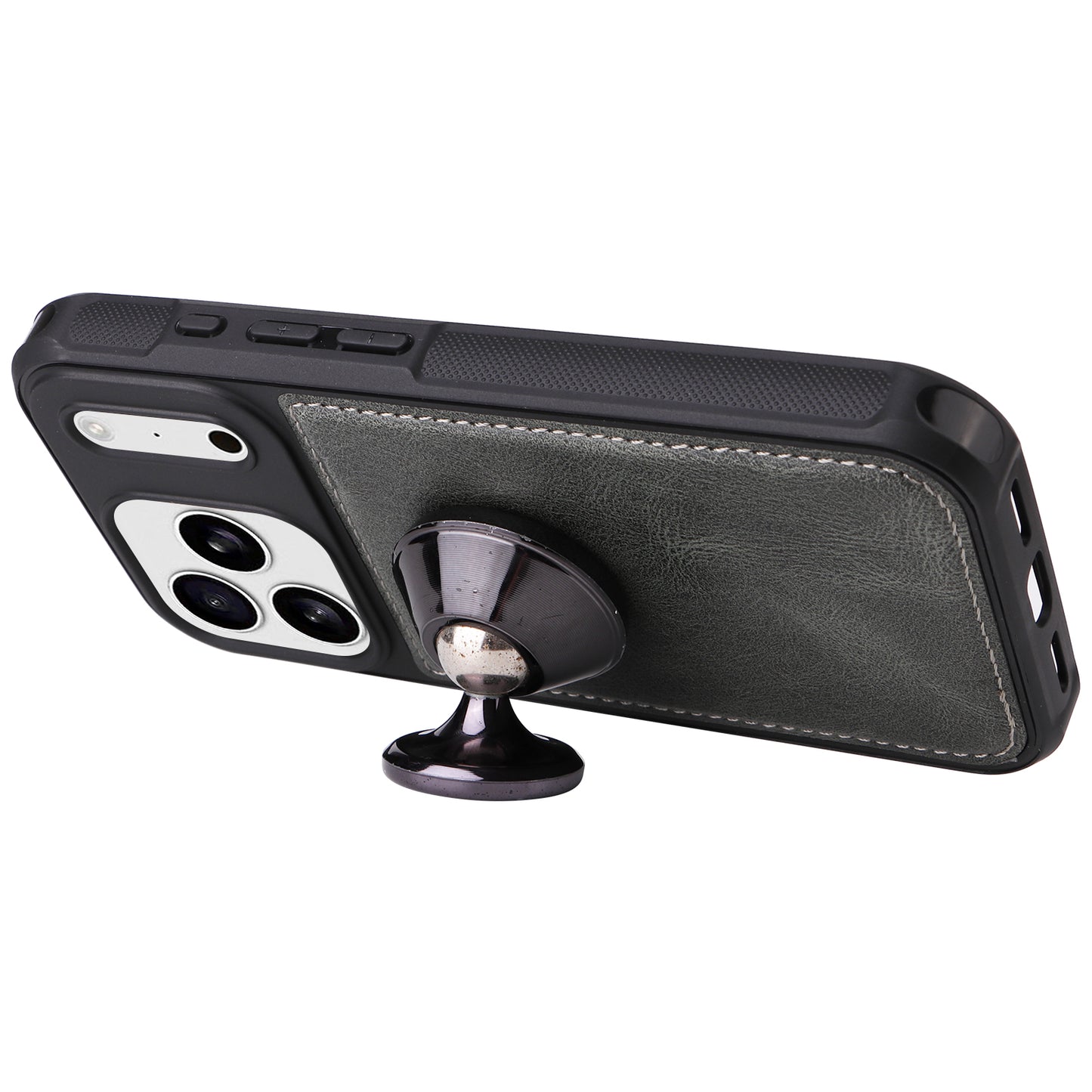 For iPhone 17 Pro Max Phone Case PU Leather Zipper Wallet Detachable Cover