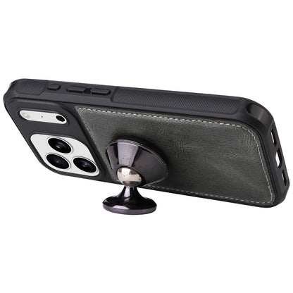 For iPhone 17 Pro Max Phone Case PU Leather Zipper Wallet Detachable Cover
