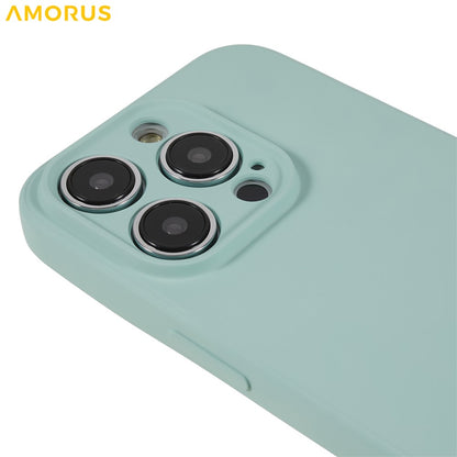 AMORUS For iPhone 15 Pro Case Precise Cutouts TPU Fiber Lining Shockproof Phone Cover