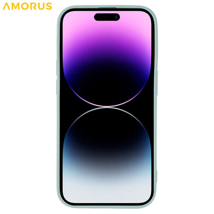 AMORUS For iPhone 15 Pro Max Case Precise Cutouts TPU Fiber Lining Shockproof Phone Cover