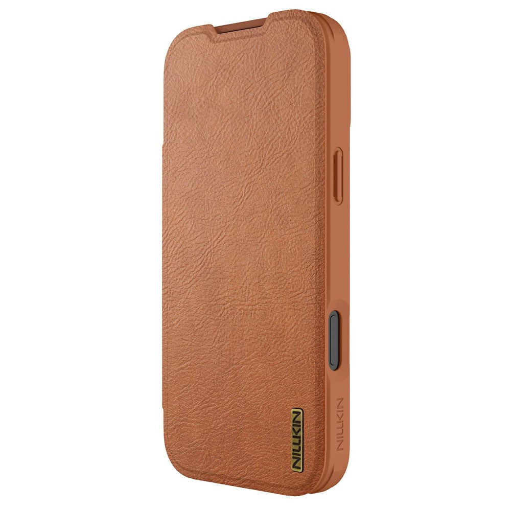 NILLKIN Qin Pro Series for iPhone 17 Pro Case with Card Slots Leather Phone Cover