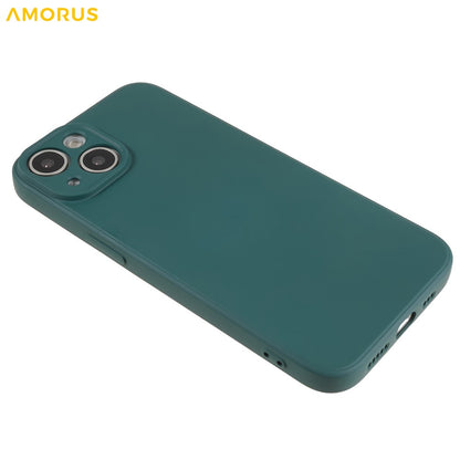 AMORUS For iPhone 14 Plus Case Precise Cutouts TPU Fiber Lining Shockproof Phone Cover