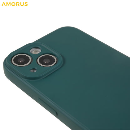 AMORUS For iPhone 14 Plus Case Precise Cutouts TPU Fiber Lining Shockproof Phone Cover