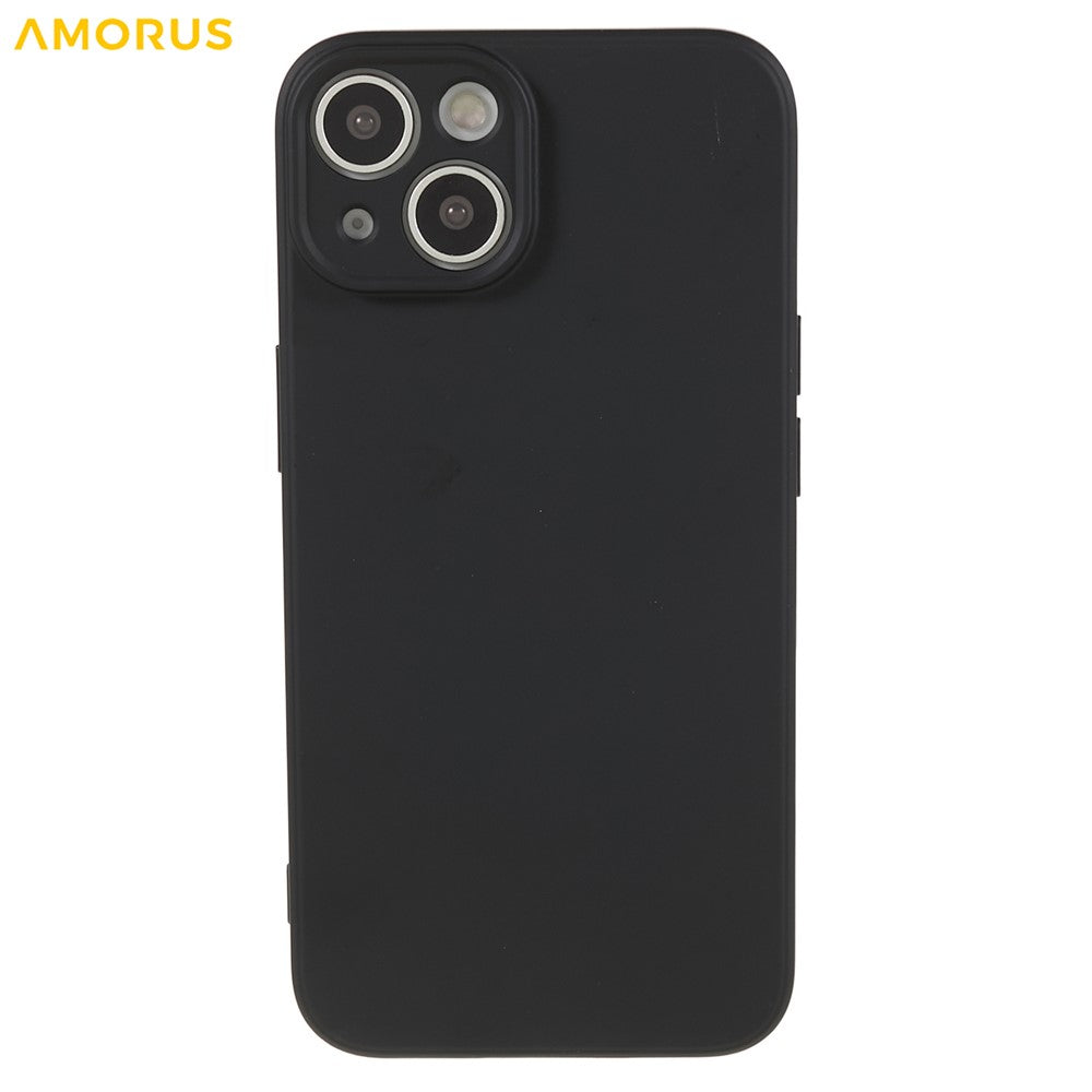 AMORUS For iPhone 14 Case Precise Cutouts TPU Fiber Lining Shockproof Phone Cover