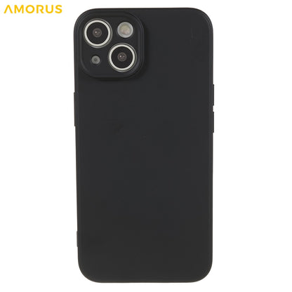 AMORUS For iPhone 14 Case Precise Cutouts TPU Fiber Lining Shockproof Phone Cover
