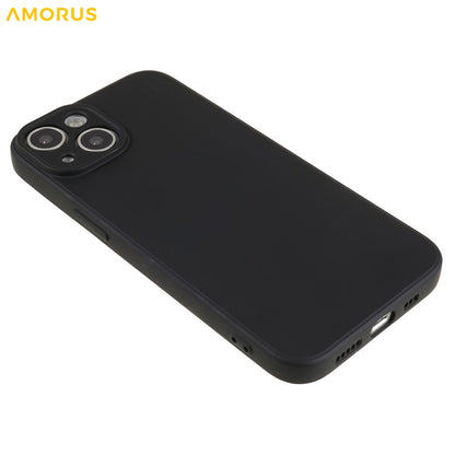 AMORUS For iPhone 14 Case Precise Cutouts TPU Fiber Lining Shockproof Phone Cover