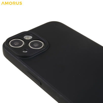 AMORUS For iPhone 14 Case Precise Cutouts TPU Fiber Lining Shockproof Phone Cover
