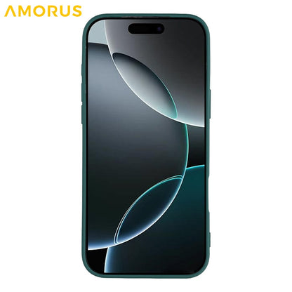 AMORUS For iPhone 17 Pro Case Precise Cutouts TPU Fiber Lining Shockproof Phone Cover