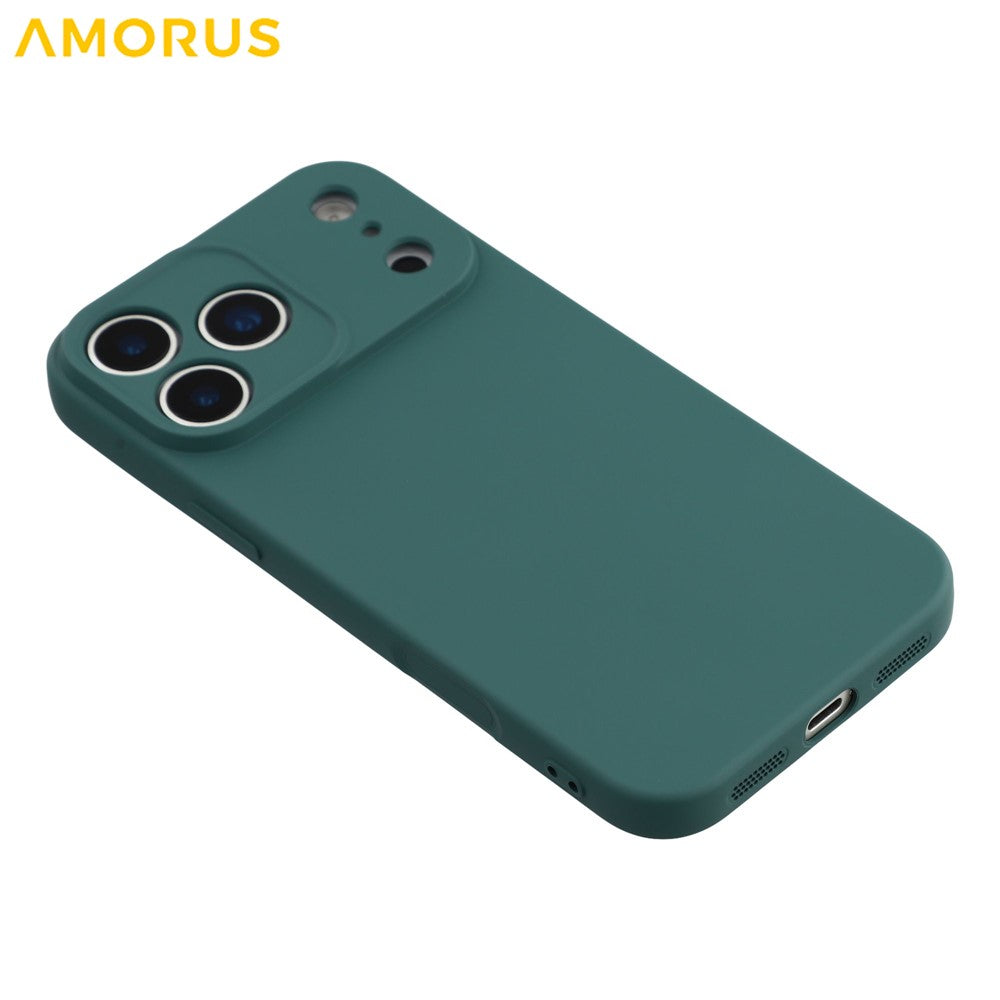 AMORUS For iPhone 17 Pro Case Precise Cutouts TPU Fiber Lining Shockproof Phone Cover