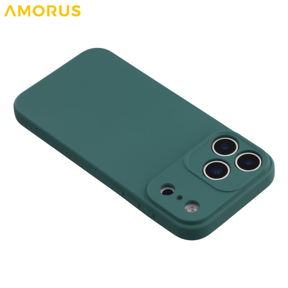 AMORUS For iPhone 17 Pro Case Precise Cutouts TPU Fiber Lining Shockproof Phone Cover