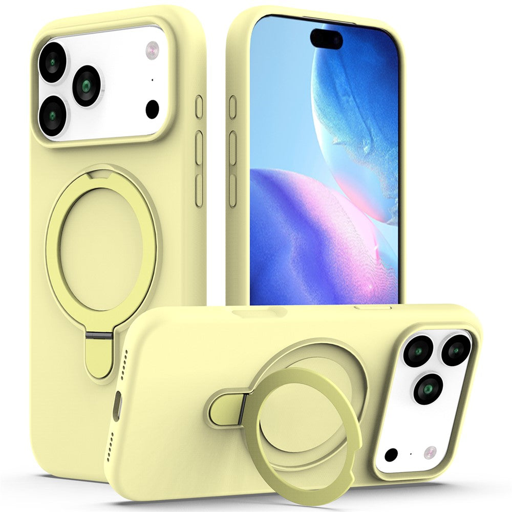 For iPhone 17 Pro Max Case Compatible with MagSafe Kickstand PC + Silicone Phone Cover