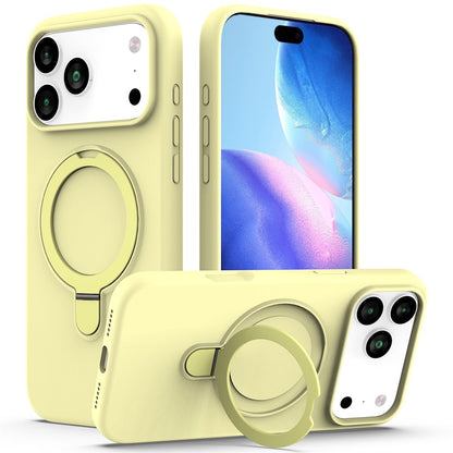 For iPhone 17 Pro Max Case Compatible with MagSafe Kickstand PC + Silicone Phone Cover