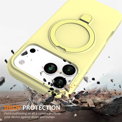 For iPhone 17 Pro Max Case Compatible with MagSafe Kickstand PC + Silicone Phone Cover
