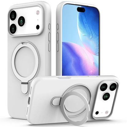 For iPhone 17 Pro Max Case Compatible with MagSafe Kickstand PC + Silicone Phone Cover