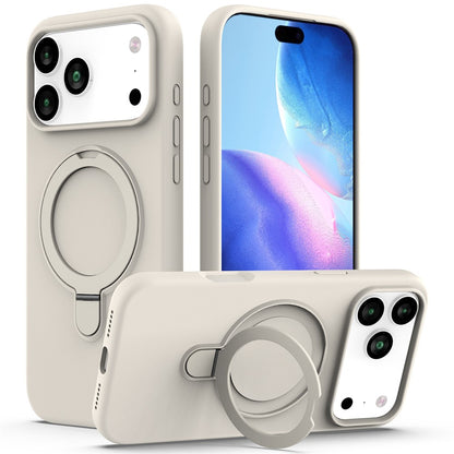 For iPhone 17 Pro Max Case Compatible with MagSafe Kickstand PC + Silicone Phone Cover