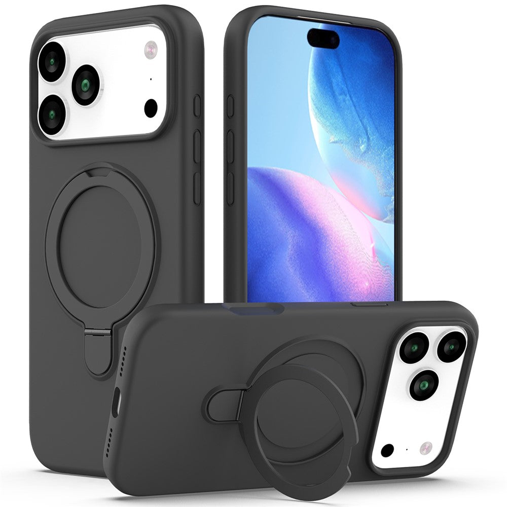 For iPhone 17 Pro Max Case Compatible with MagSafe Kickstand PC + Silicone Phone Cover