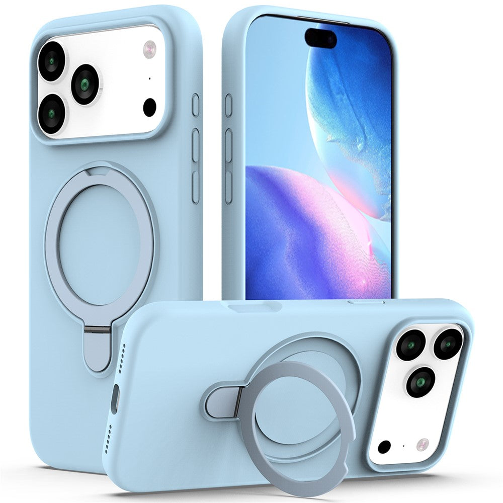For iPhone 17 Pro Max Case Compatible with MagSafe Kickstand PC + Silicone Phone Cover