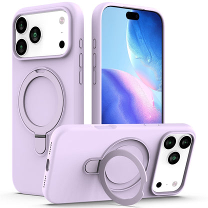 For iPhone 17 Pro Max Case Compatible with MagSafe Kickstand PC + Silicone Phone Cover