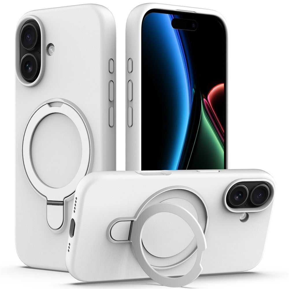 For iPhone 17 Case Compatible with MagSafe Kickstand PC + Silicone Phone Cover